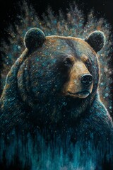 AI generated illustration of a bear