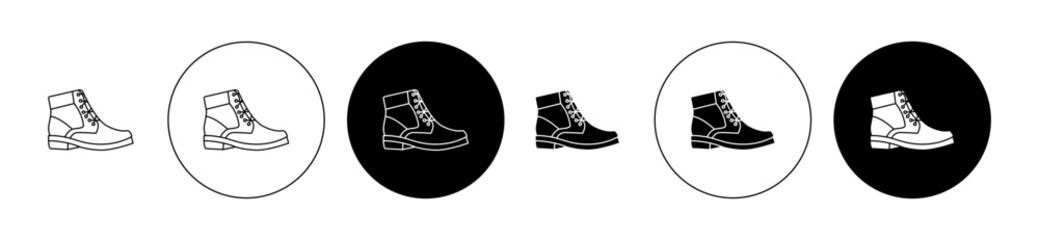 Brisk boots vector illustration set for UI designs.