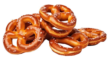 pretzels isolated on transparent background