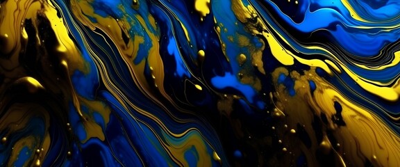 blue and yellow background