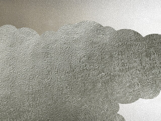 日本伝統の雲柄模様の銀の和紙素材