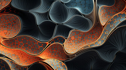 Neural pattern abstract art colorful medical background 