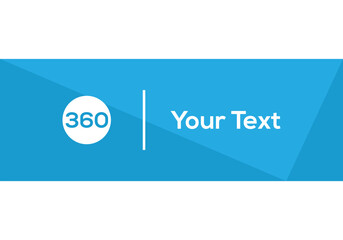 360 degree vector icon, flat design. Template for web site and mobile app