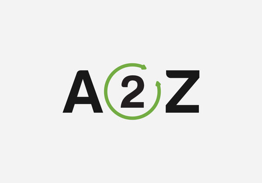 Initial Letter A2Z Logo Design Vector Template. Abstract Letter A2Z Linked Logo