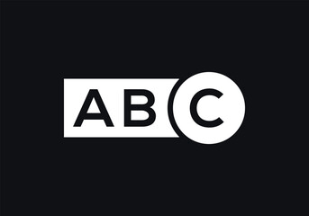 Initial Letter ABC Logo Design Template. Abstract Letter ABC Linked Logo