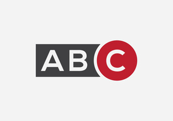 Initial Letter ABC Logo Design Template. Abstract Letter ABC Linked Logo