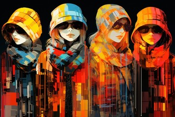 Obraz premium Winter Fashion - Generative AI