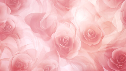 Elegant Rose Pink and Champagne Soft Gradients Abstract Pattern