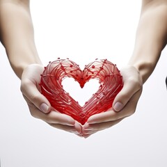 Obraz premium hands holding heart