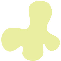 The soft, irregular shape of the blob shape is simple, fun, and versatile for a variety of creative designs.