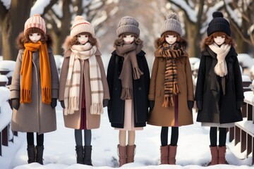 Fototapeta premium Winter Fashion - Generative AI