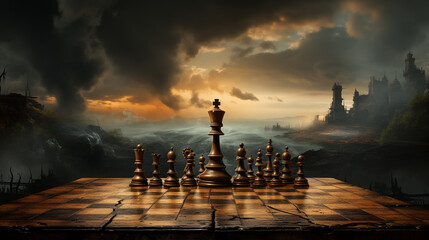 Chessboard background white black