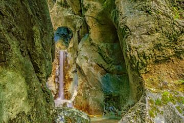 Am Heckenbach Wasserfall in Bayern