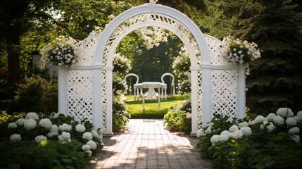 Fototapeta premium old stone bridge in the park generated by AI