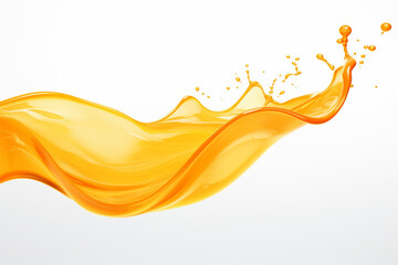 orange juice splash isolated generative ai