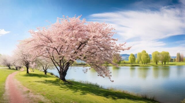 cherry tree in spring