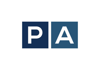 PA Letter Logo Design vector Template. Abstract Letter PA Linked Logo