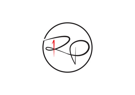 Initial Letter RP Logo Design Vector Template. Abstract Letter RP Linked Logo. Graphic Alphabet Symbol. 