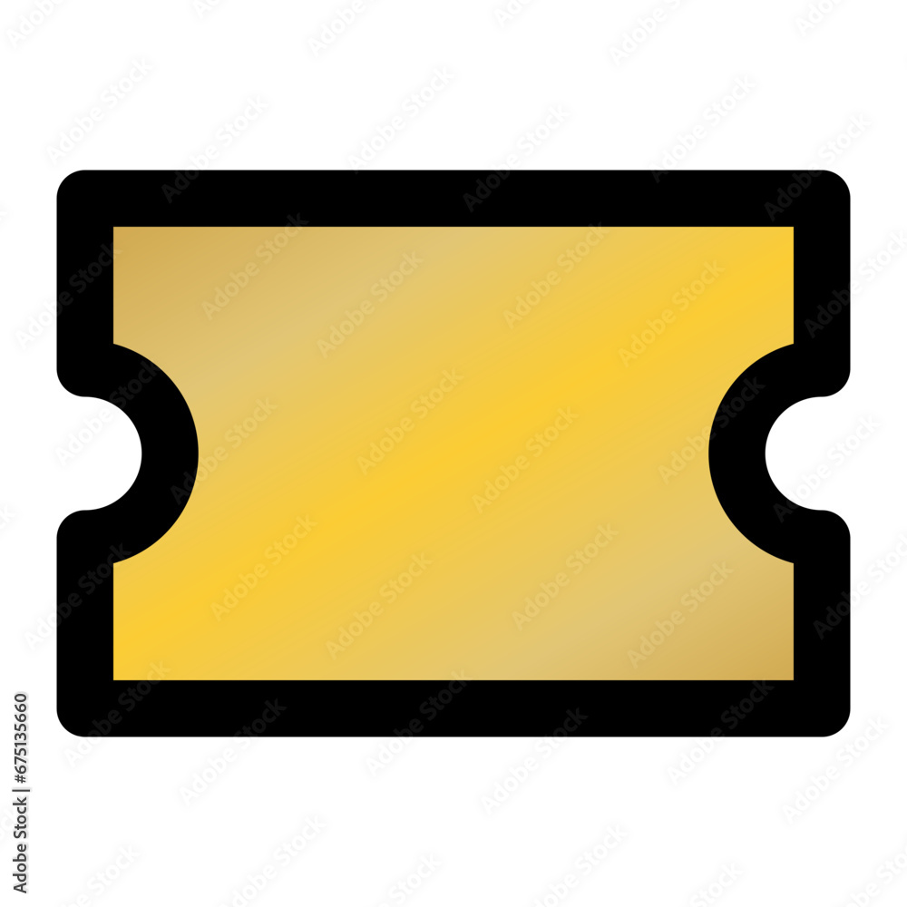Aufkleber ticket icon flat design vector illustration. can be used for ui, websites, mobile applications and o