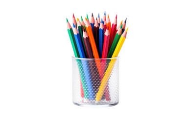 Pen and Pencil Holder on Isolated Background