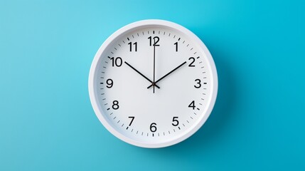 clock on a blue background  generated by AI