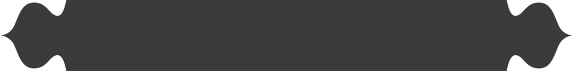 Ramadan Arabic shape. Islamic frame with ornament. Turkish ribbon element for text. Oriental banner and tag template.