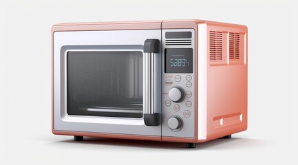 Fototapeta premium Microwave oven on the table. Generative AI