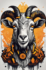 goat mascot logo, mascot logo , Goat logo creative