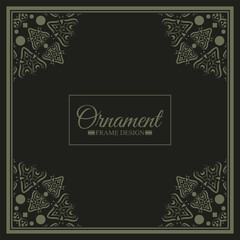 Elegant decorative frame design background