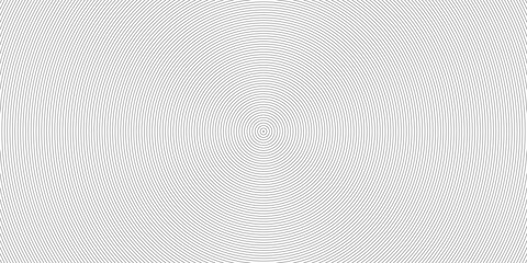 Concentric circle background. Abstract circle halftone texture. Circular round background. Geometry design. Gradient retro line pattern. Vector illustration on white background.