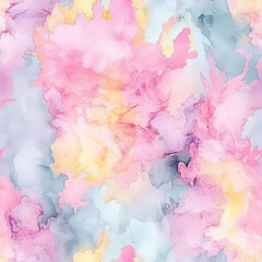 Fototapeta premium Seamless abstract watercolor splashes background, ai design