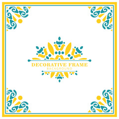 Obraz premium colorful art frame design template