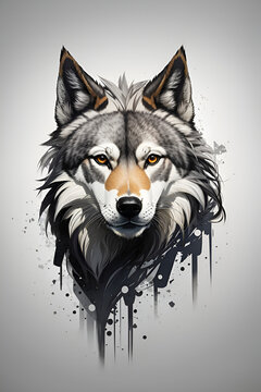 Wolf logo, wolf mascot, wolf illustration