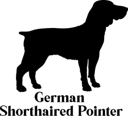 German Shorthaired Pointer Dog silhouette dog breeds logo dog monogram logo dog face vector
SVG PNG EPS