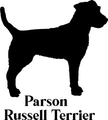 Parson Russell Terrier Dog silhouette dog breeds logo dog monogram logo dog face vector
SVG PNG EPS