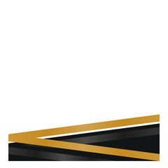 Black and Gold Footer