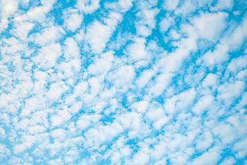 Fototapeta na wymiar Summer blue sky cloud light gradient white background