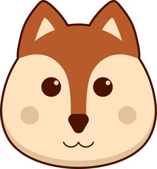 Cute Fox Animal Face