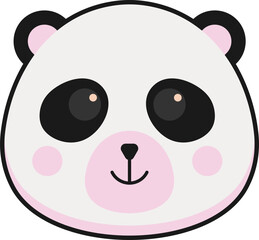 Cute Panda Animal Face