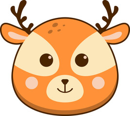 Cute  Deer Animal Face