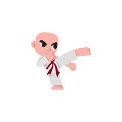 cute pose set martial arts sport training