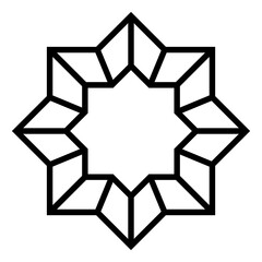 Jewel stone top view. Treasure line icon