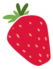 Strawberry icon. Red sweet wild berry snack