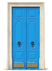 Entrance classic doors for the house