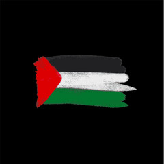 Obraz premium illustration of palestine flag