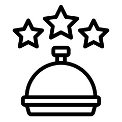 Rating feedback restaurant food icon