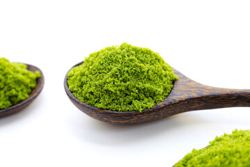 Wolffia globosa or swamp algae, water meal