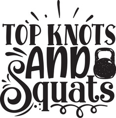 op knots and squats. svg design