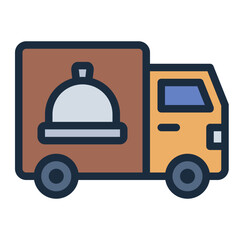 Food truck Delivery icon