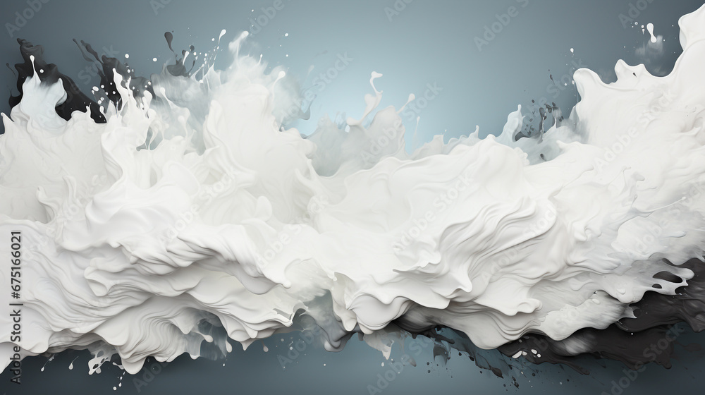 Sticker White paint splash background